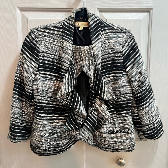 Democracy Black and White Textured Jacket - Picture 1 of 3